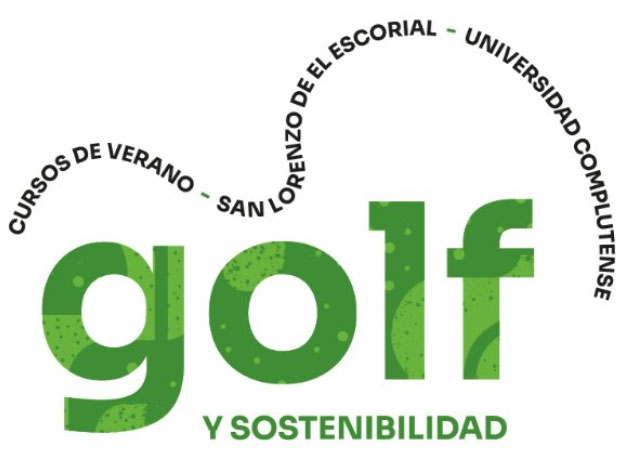 Curso de verano UCM 2025 1 logo curso golf sostenible 2025 white