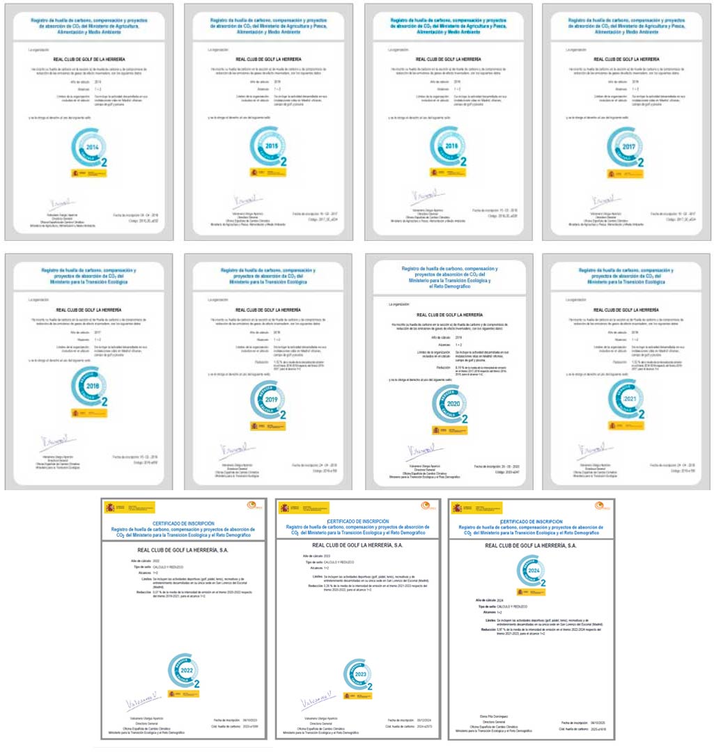 Certificados huella de carbono